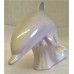 POOLE POTTERY DOLPHIN – MEDIUM 22cm DOLPHIN FIGURE – Factory Seconds in Unusual Grey & White Colourway